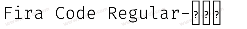 Fira Code Regular字体转换
